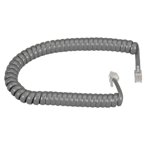 CONNECT IT CONNECT IT 20-525GR 25 ft Gray Coiled Modular Handset Cord conferencing device — product photo