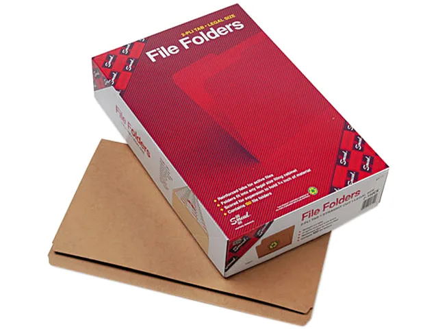 Smead Smead 15710 Kraft file folder, 11 pt, legal, brown, 100 per box — product photo