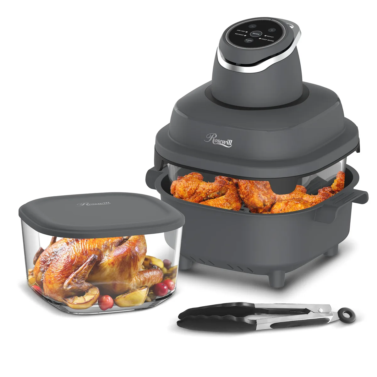 Rosewill Rosewill RHAF-25001DG 4.7QT Glass Air Fryer Dark Grey 1500W — product photo