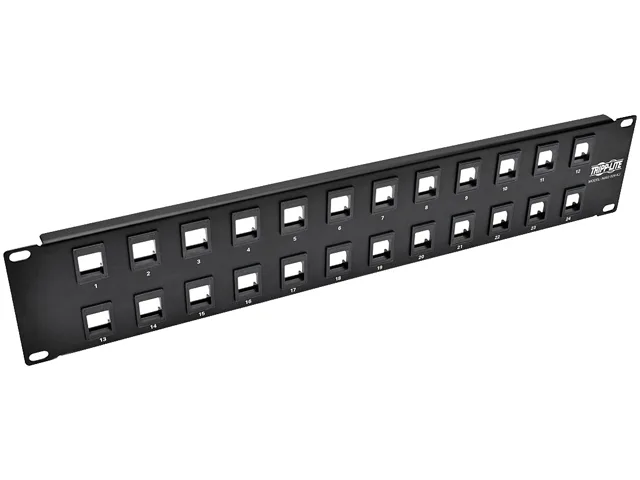 Tripp Lite Tripp Lite N062-024-KJ 24-Port 2U Rack-Mount Blank Keystone Patch Panel — product photo