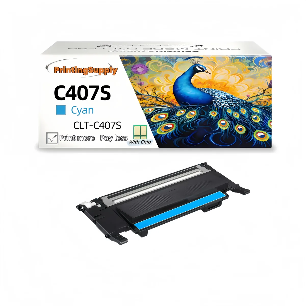 Aster Graphics Inc Aster Graphics Inc CLT-C407S Cyan Toner Cartridge 1000 Pages — product photo