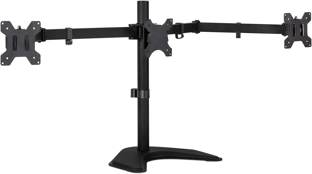 PISKEKAT PISKEKAT Triple Monitor Stand 19-24 inch VESA 75x75 100x100 15.4lb — product photo