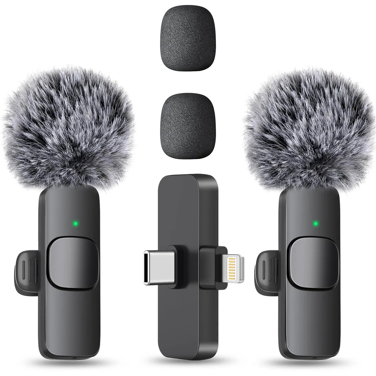  MAYBESTA Wireless Microphone WM356-1 2 Pack Lavalier Lapel Mic — product photo