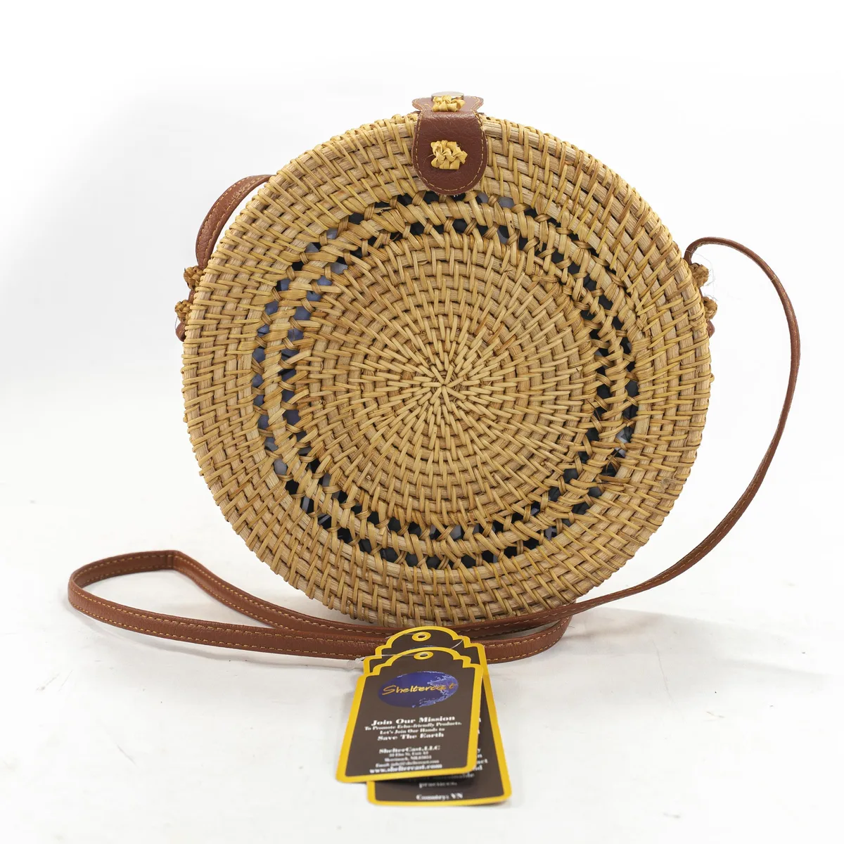 ShelterCast ShelterCast Boho Circle Round Shoulder Bag Medium Natural — product photo