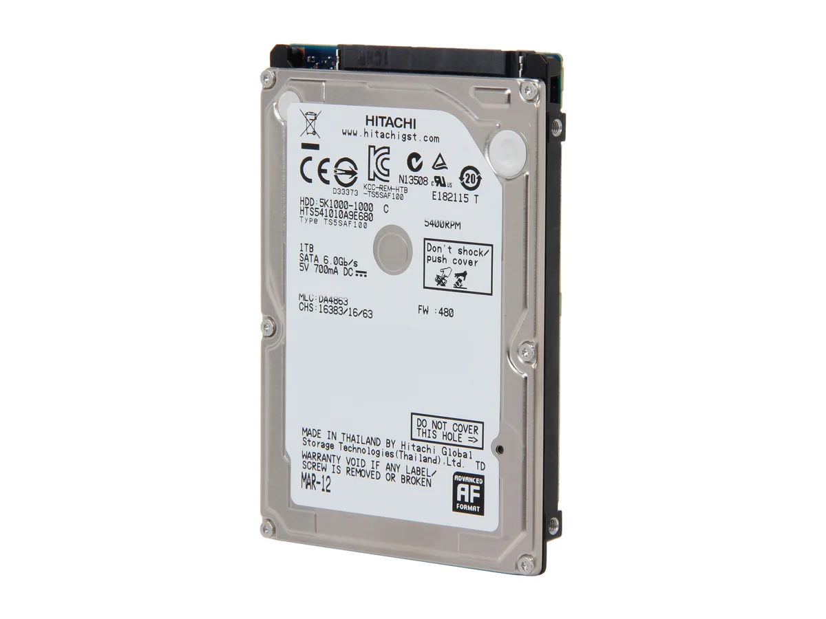 HGST HGST 0J22413 1TB 5400 RPM 8MB SATA 6.0Gb/s 2.5" laptop hard drive — product photo