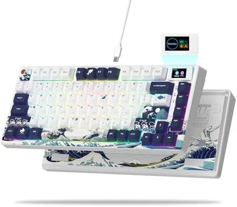 Womier Womier S-K80 75% Gaming Keyboard White Kanagawa — product photo