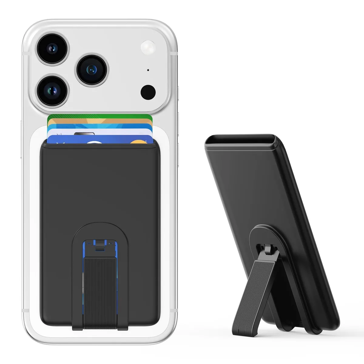Viator Gear Phone Wallet Stick on Black with Stand — product photo
