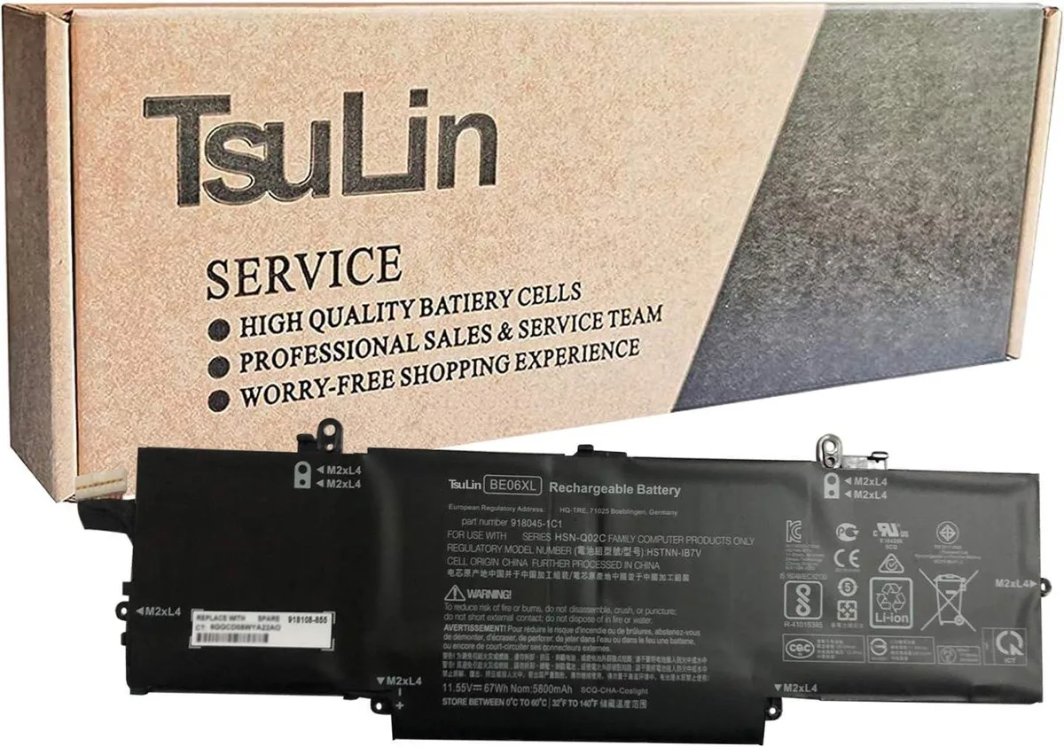 NShi NShi BE06XL laptop battery 11.55V 67Wh 5800mAh — product photo
