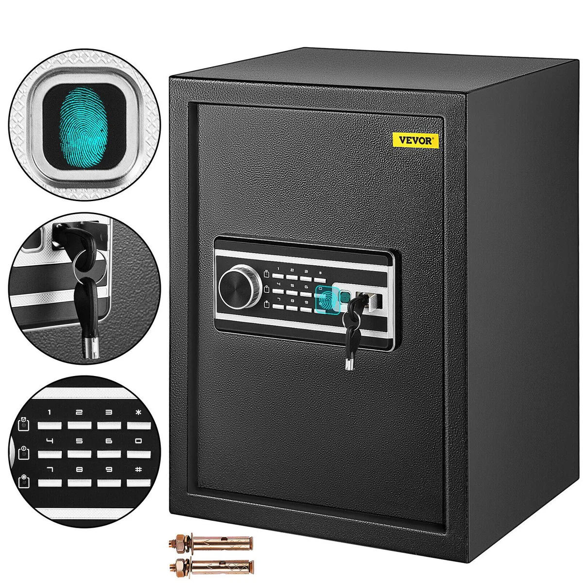 Winait Winait 2.1 cu ft Fingerprint Biometric Safe Black — product photo