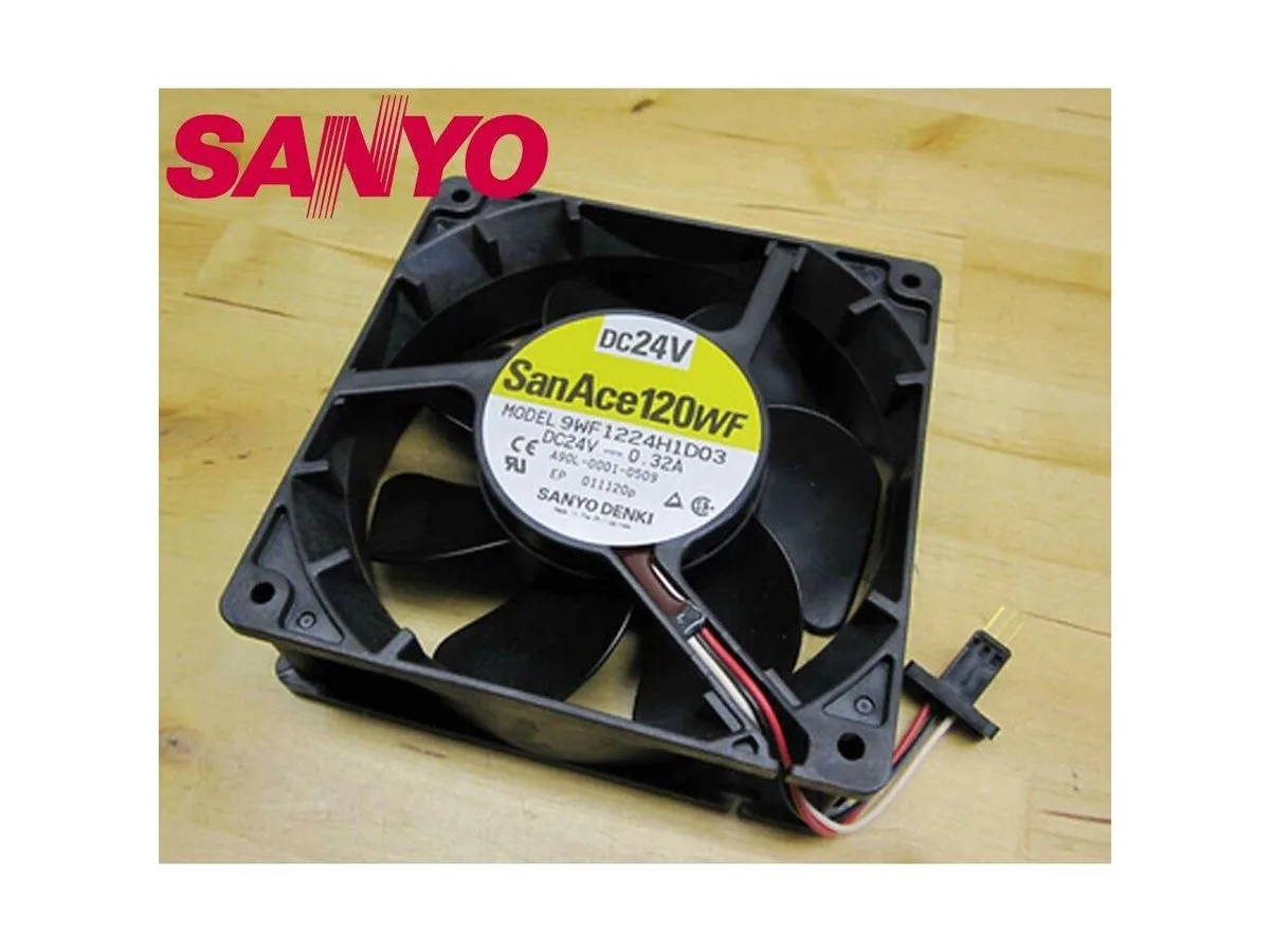 Fans Fans 9WF1224H1D03 12038 120mm DC 24V 0.32A gold-plated plug case fan — product photo