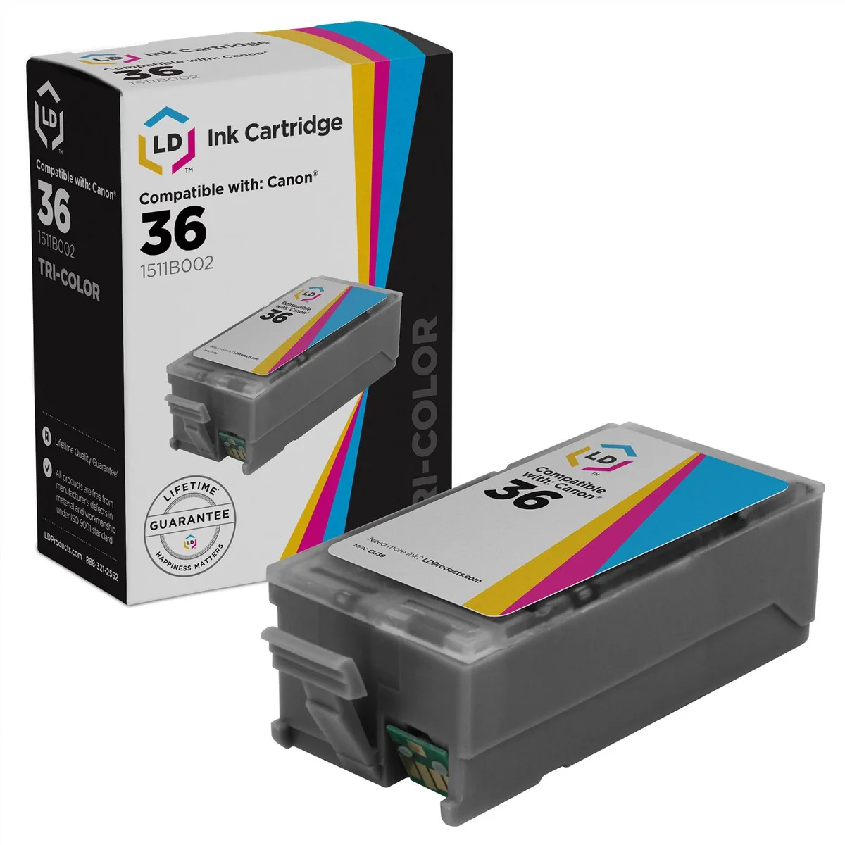 LD Products LD Products CLI36 Tri-Color Ink Cartridge 249 Pages — product photo