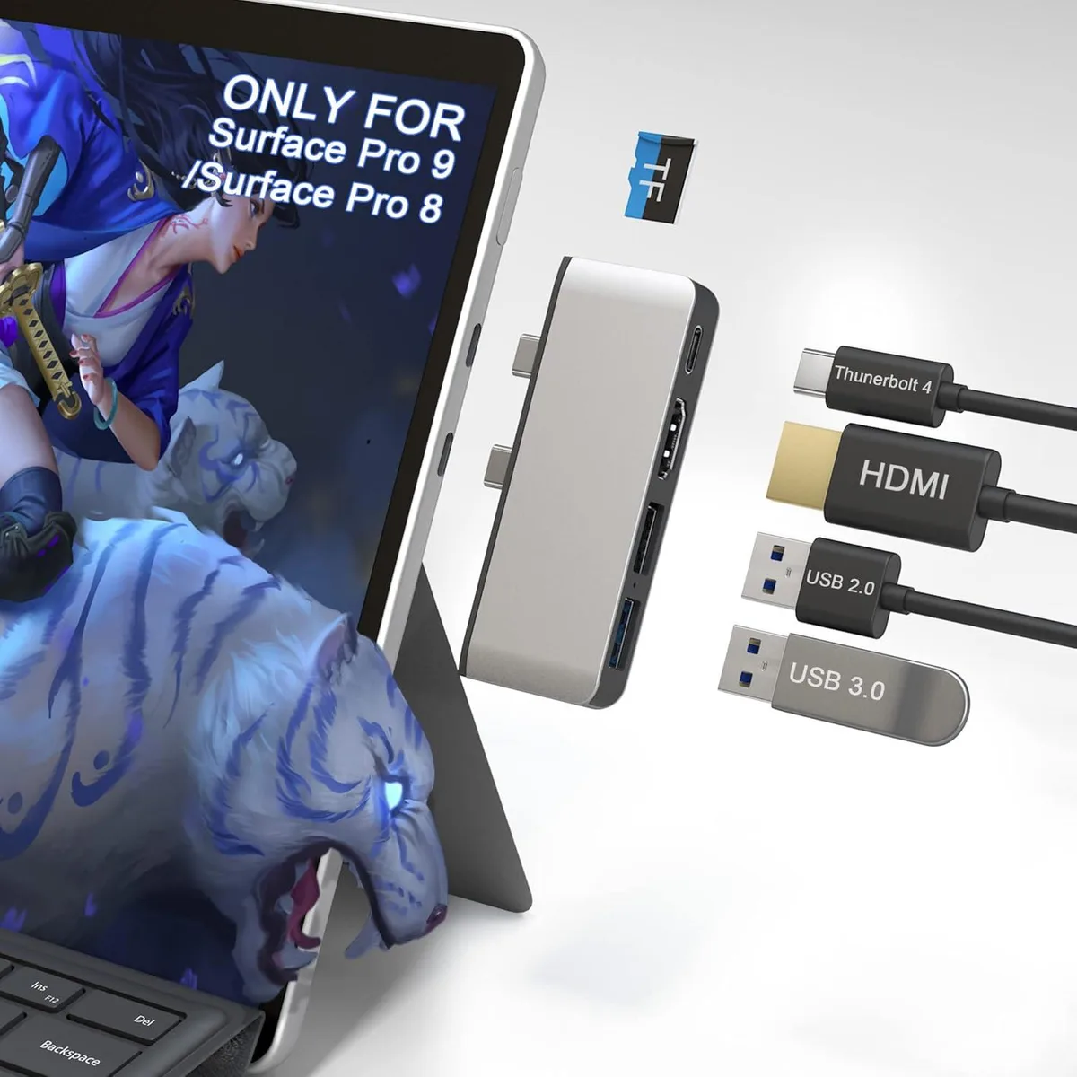 TAURKENAM TAURKENAM Surface Pro 8/9 Docking Station Triple Display Thunderbolt 4 — product photo