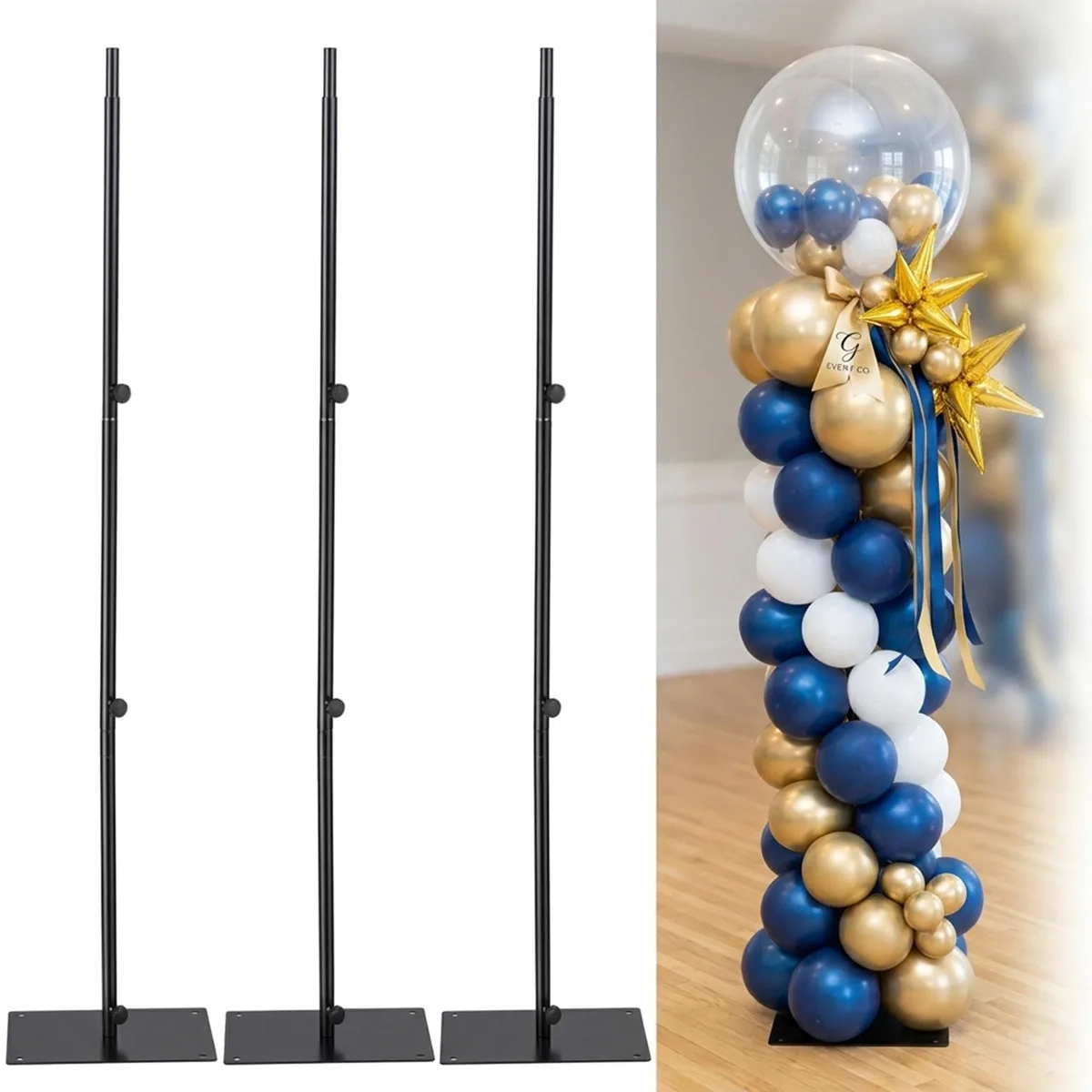 Yescom USA, Inc. Yescom USA, Inc. 60XMA042-STD-06 3 Pack Balloon Column Stand picture hanger — product photo