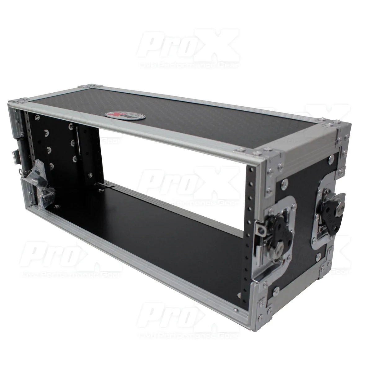 ProX ProX 4U Deluxe Effects Rack 7" Deep Rail-to-Rail With Handle — product photo