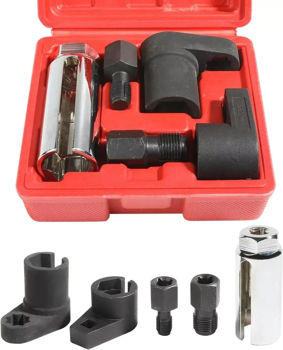 RAYBESTOS UNBRANDED RAYBESTOS UNBRANDED O2 Sensor Socket Thread Chaser Set 5PCS 22mm 3/8 1/2 M12 M18 — product photo