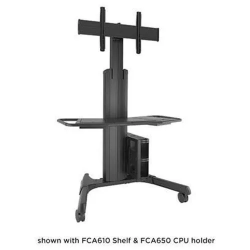 CHIEF MANUFACTURING CHIEF MANUFACTURING Large Fusion LPAUB Manual Height Adjustable Mobile Cart Black — product photo