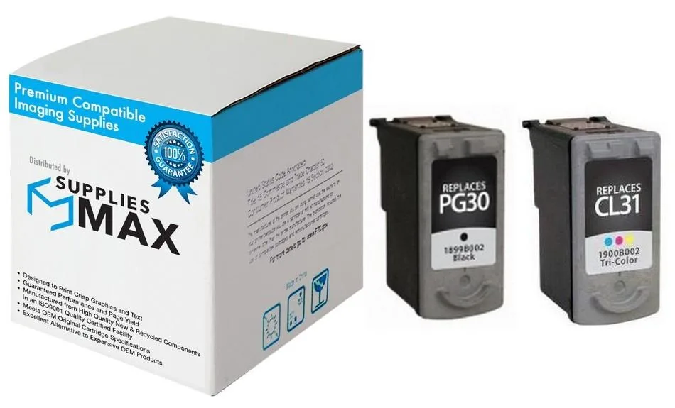 SuppliesMax SuppliesMax PG-30PVP Inkjet Combo Pack Black/Color — product photo