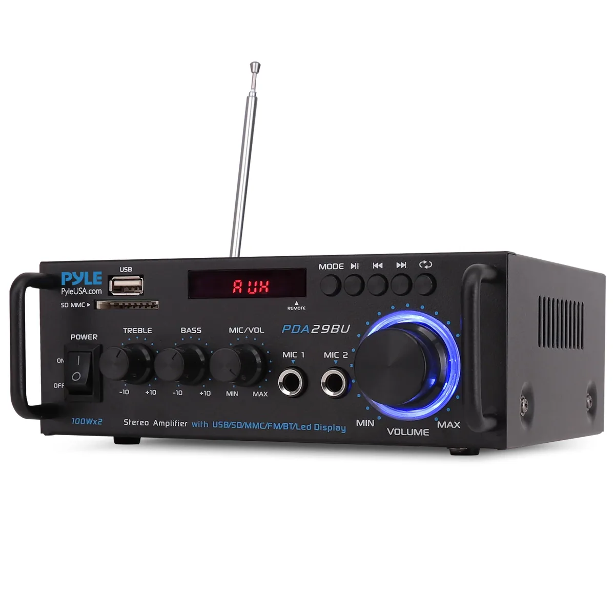  Pyle PDA29BU 200W Bluetooth Car Amplifier — product photo