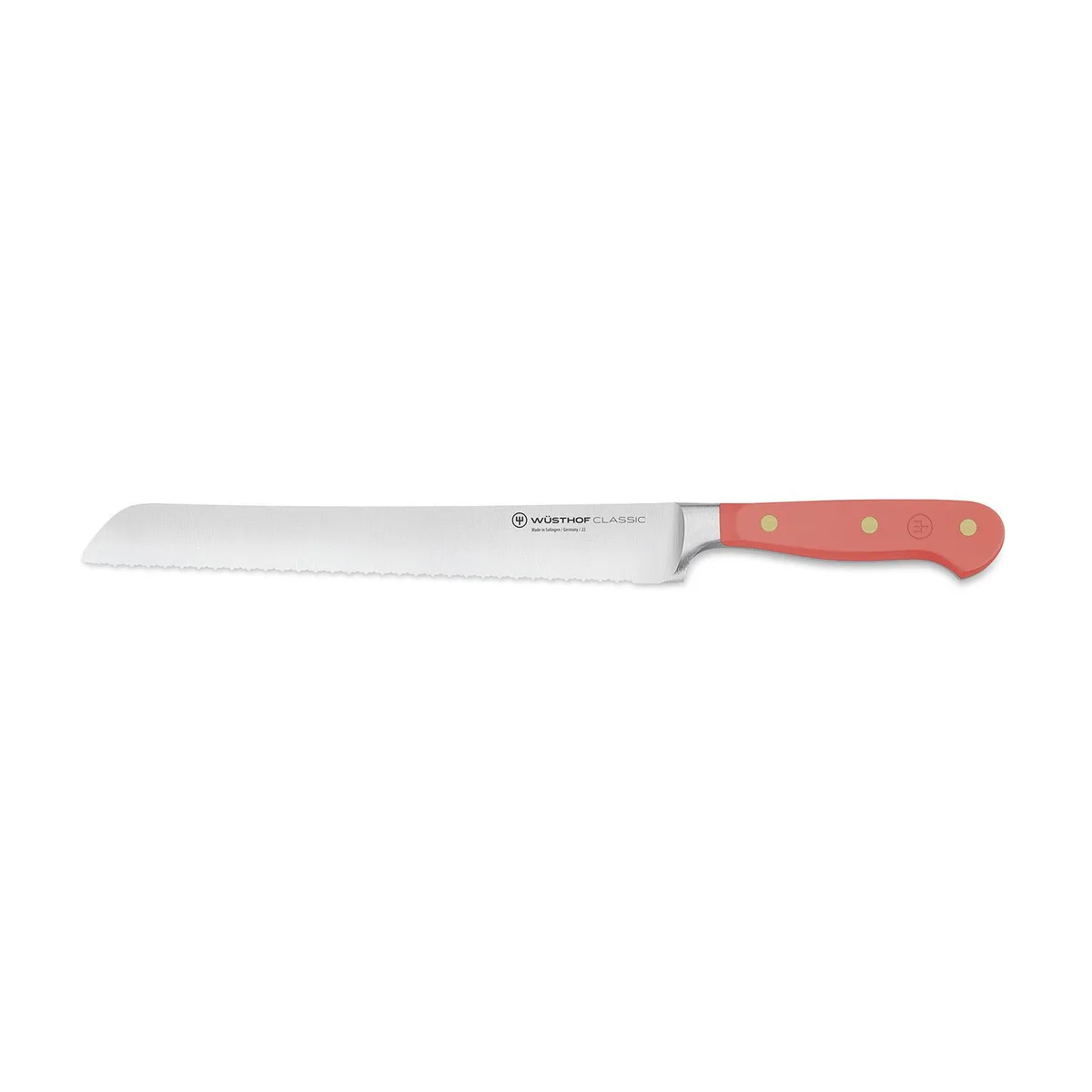 Wusthof Wusthof 1061706323 Classic 9-Inch Double Serrated Bread Knife Coral Peach cutlery — product photo