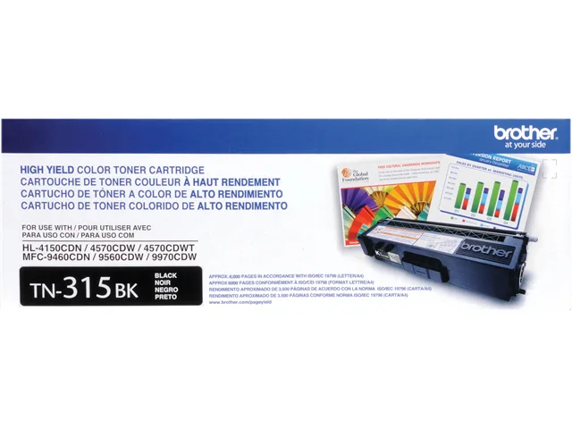 Brother Brother TN315BK High Yield Black Toner Cartridge 6000 Pages — product photo