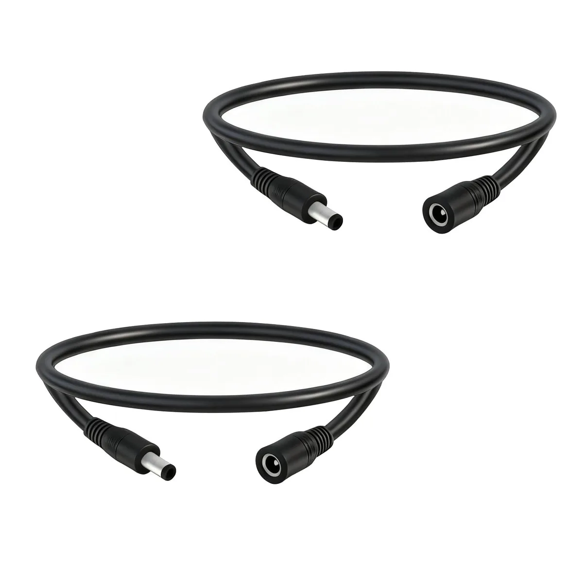  IMIYORE 5.5mm x 2.1mm DC Power Extension Cord 1.6FT 14AWG 2 pcs — product photo