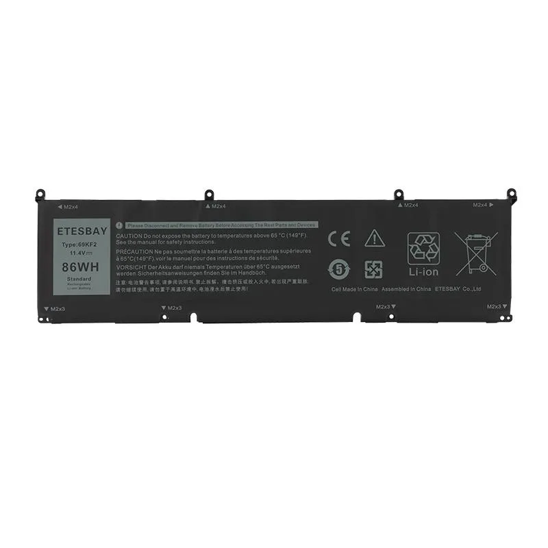 KingSener KingSener 69KF2 11.4V 86WH laptop battery for Dell XPS 15 9500 M15 R3 R4 M17 R3 R4 — product photo