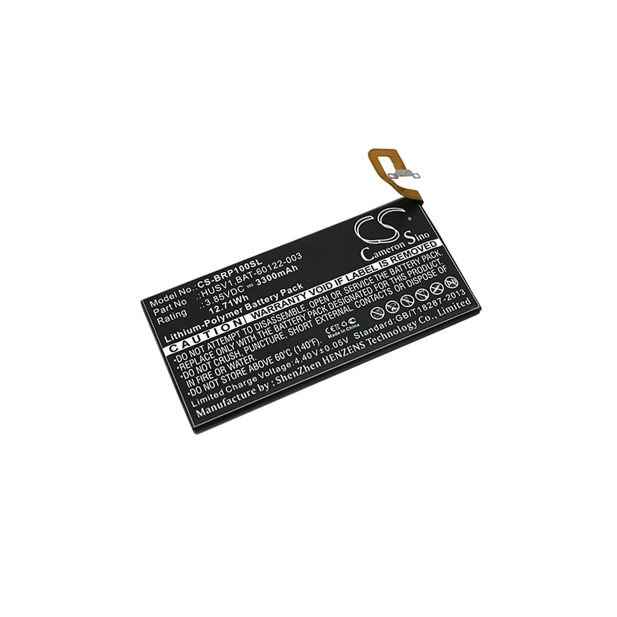 Cameron &amp; Co Cameron &amp; Co DS-CS-BRP100SL cell phone battery 3.3 Ah black — product photo