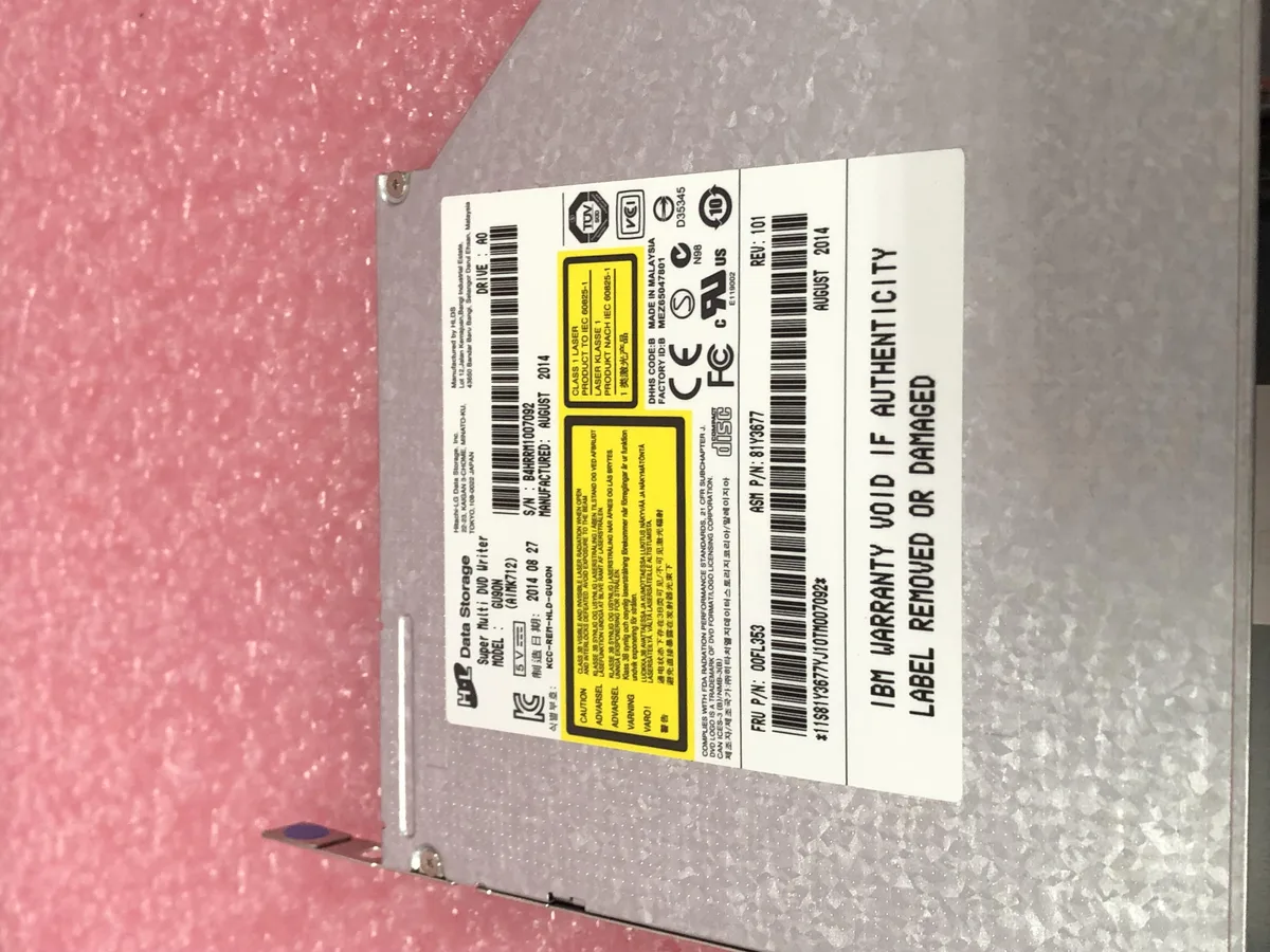 Lenovo Lenovo 00AM067 9.5 mm SATA DVD burner — product photo