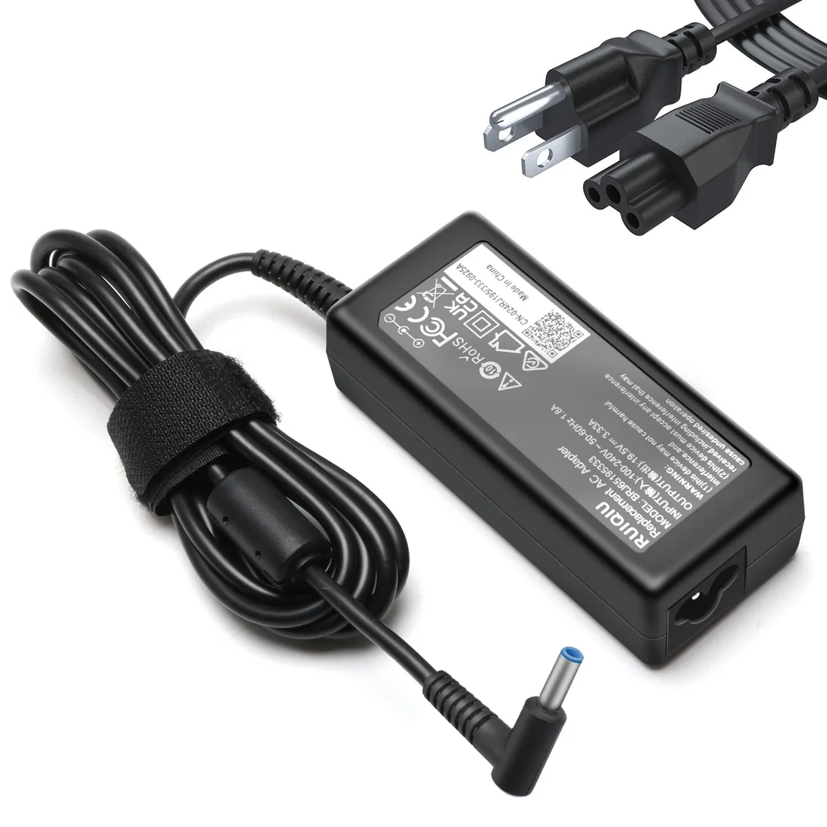  RUIQIU BRJ65195333 65W 19.5V 3.33A AC Adapter Blue Tip — product photo