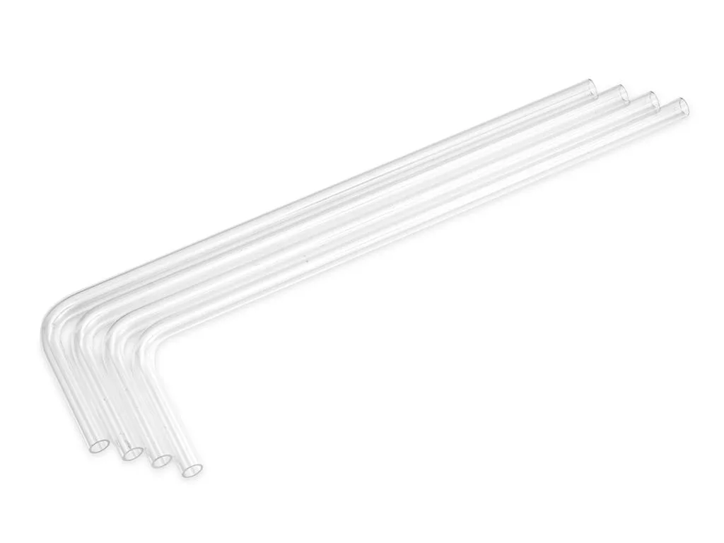 Bitspower Bitspower Pre-bent 90° Acrylic Hard Tube OD14mm 110x415mm 4-pack — product photo