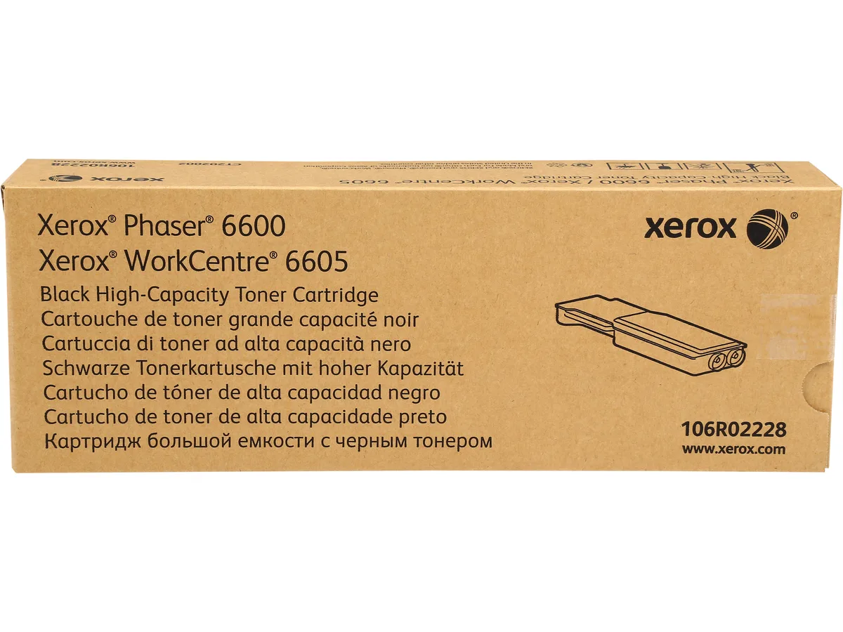 XEROX XEROX 106R02228 High Yield Black Toner Cartridge 8000 Pages — product photo