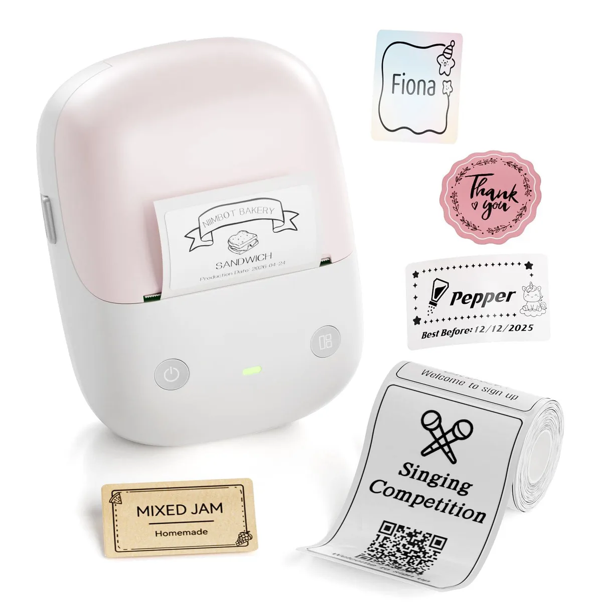 NIIMBOT B2Pink 2 Inch Portable Thermal Label Printer Pink — product photo