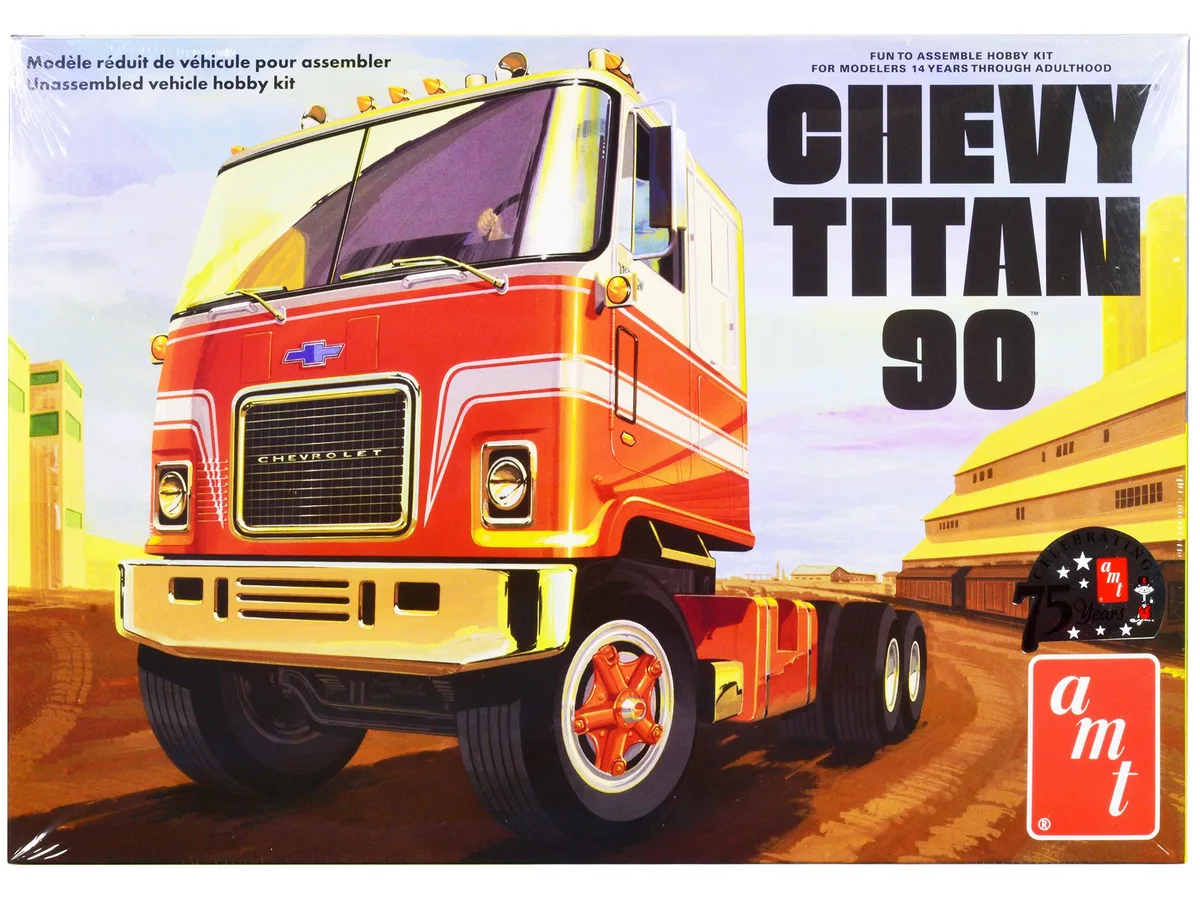 AMT AMT AMT1417 1/25 Scale Chevy Titan 90 Tractor Truck Model Kit Hobby Collectible — product photo