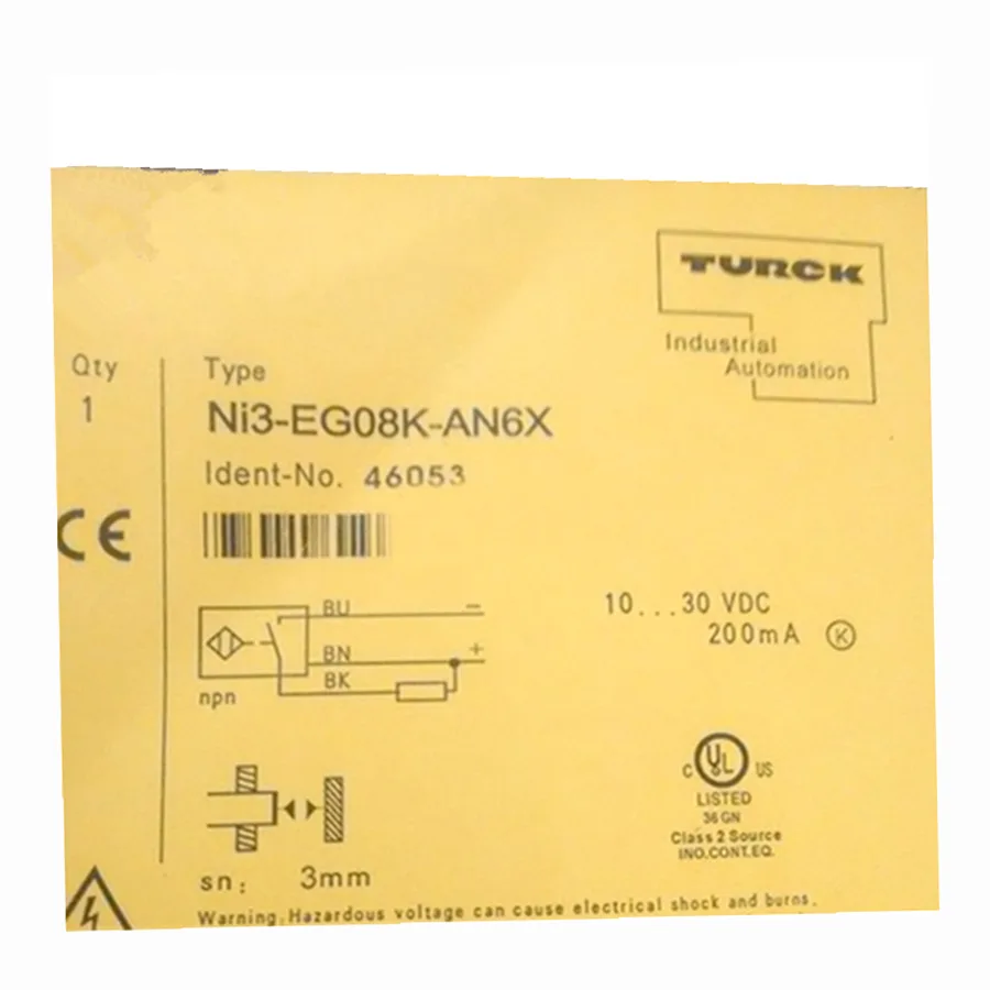 Turck Turck Ni3-EG08K-AN6X 4669700 inductive sensor NPN M8 electrician tool — product photo