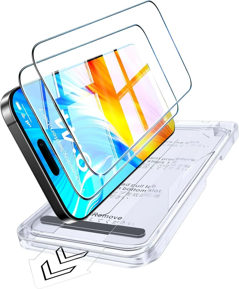 STARWELL STARWELL DiamondClear 9H+ Tempered Glass Screen Protector iPhone 17 Pro Max 6.9 2 Pack — product photo