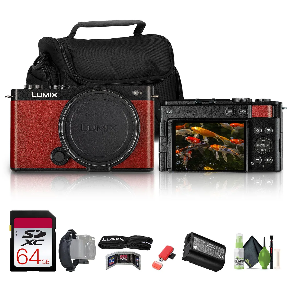 Panasonic Panasonic Lumix S9 Camera Kit (Red) 64GB Card 30fps — product photo