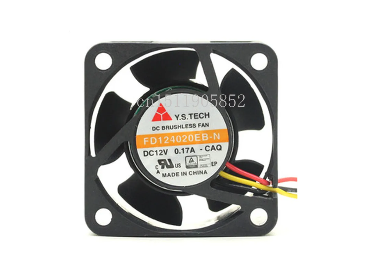 Fans Fans FD124020EB-N CAQ 40x40x20mm 12V 0.17A 3-wire case fan — product photo