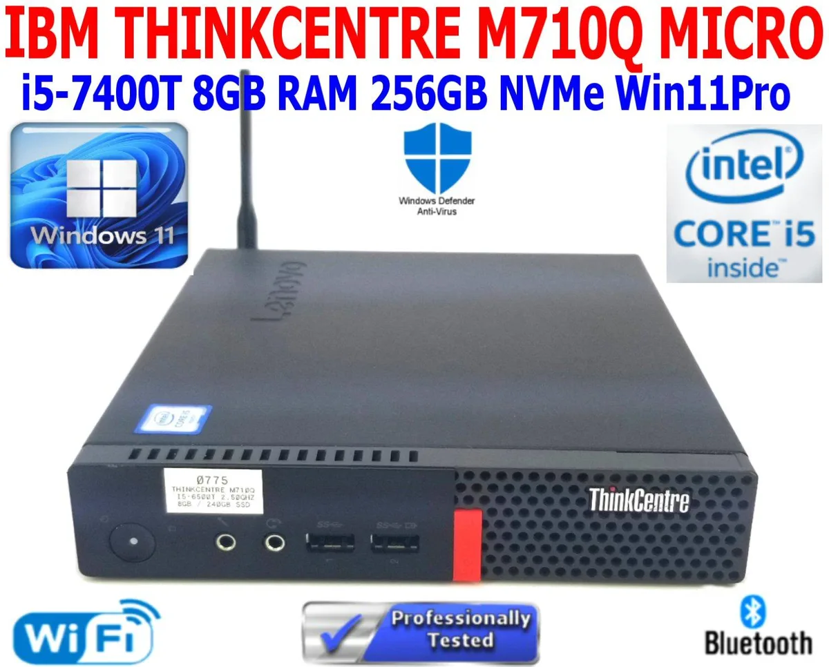 Lenovo Lenovo ThinkCentre M710Q i5-7500T 16GB DDR4 256GB NVMe desktop PC — product photo