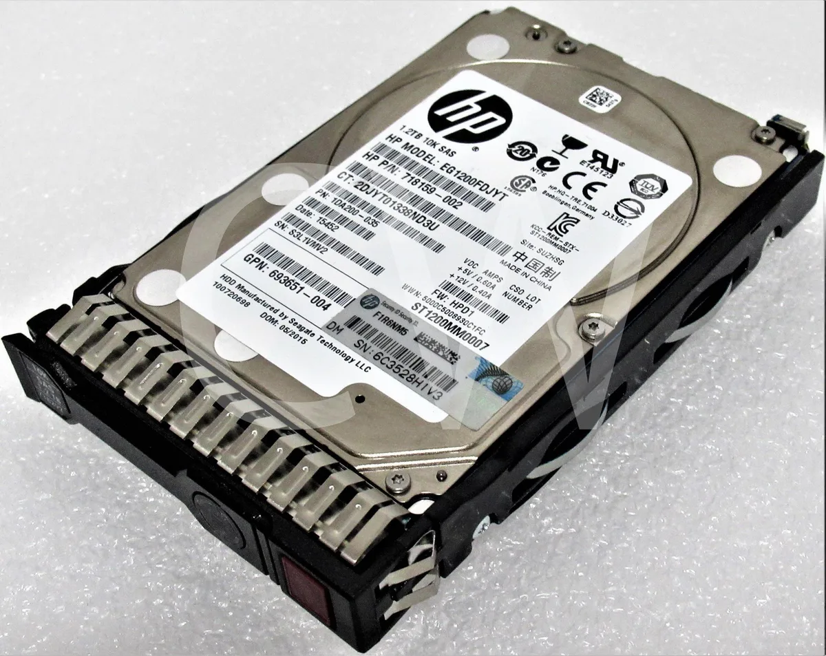 HP HP EG1200FDJYT 1.2TB 10000RPM 2.5" SAS internal hard drive — product photo