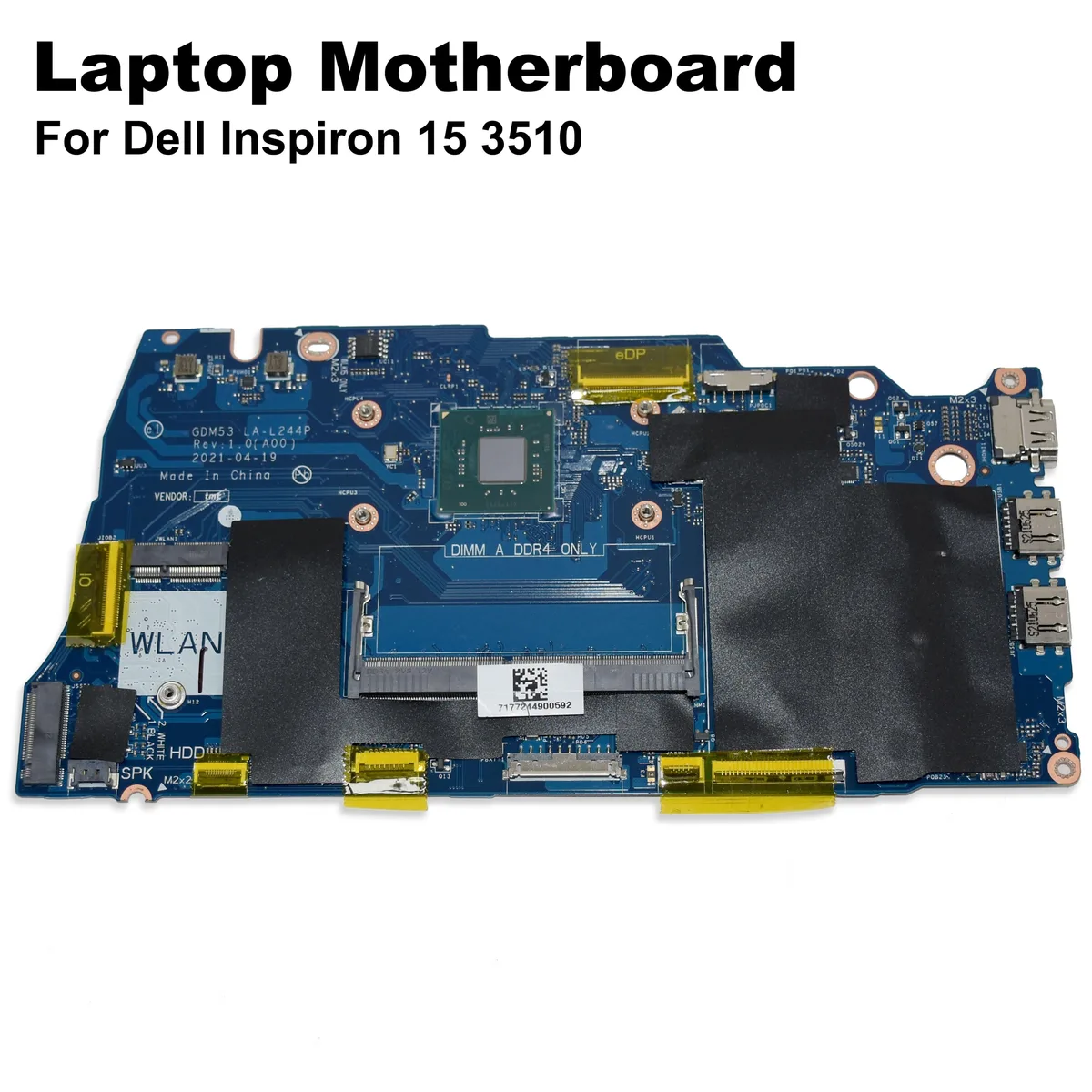 DELL DELL LA-L244P Motherboard for Inspiron 15 3510 Intel Celeron Dual-Core DDR4 — product photo