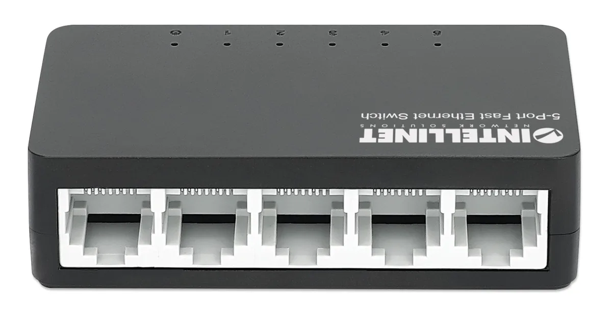Intellinet Network Solutions Intellinet 5-Port 10/100Mbps Desktop Switch 561723 — product photo