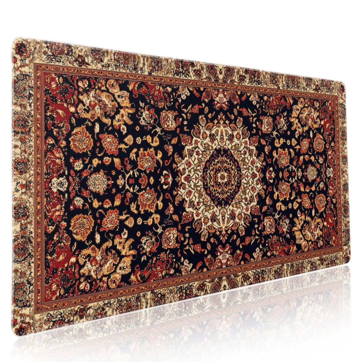 Keychron XXL Mouse Pad 35.4x15.7 Inches Brown Vintage Rug — product photo