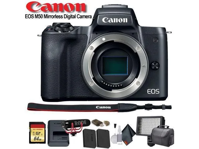 Canon International Canon International EOS M50 Compact Mirrorless Camera Advanced Bundle — product photo