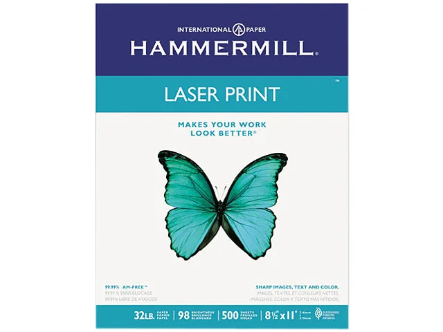 Hammermill Hammermill 104646 Laser Paper 98 Brightness 32lb 8-1/2 x 11 500 Sheets — product photo