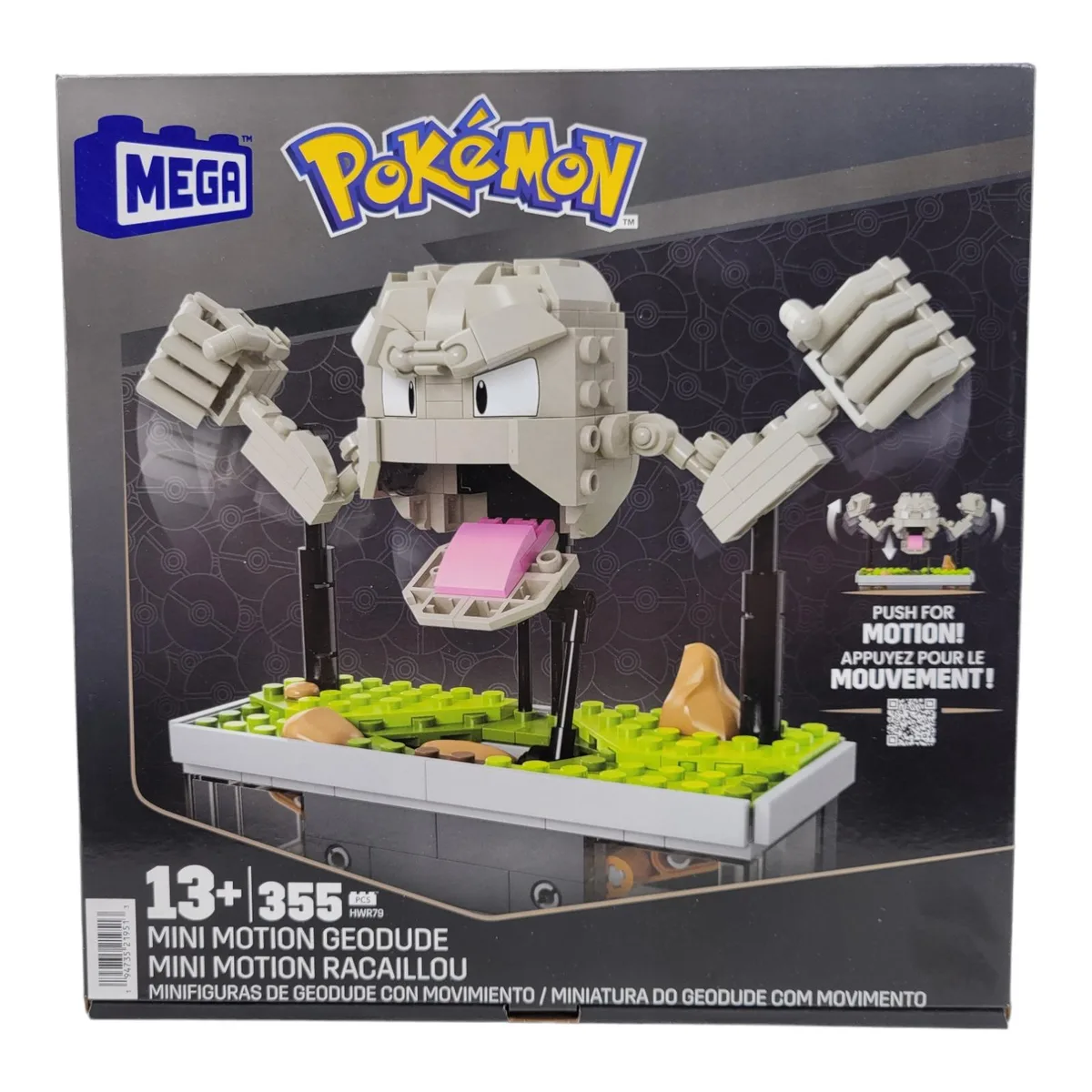 Mega Construx Mega Construx Pokemon Mini Motion Geodude HWR79 355 Pieces Collectible — product photo