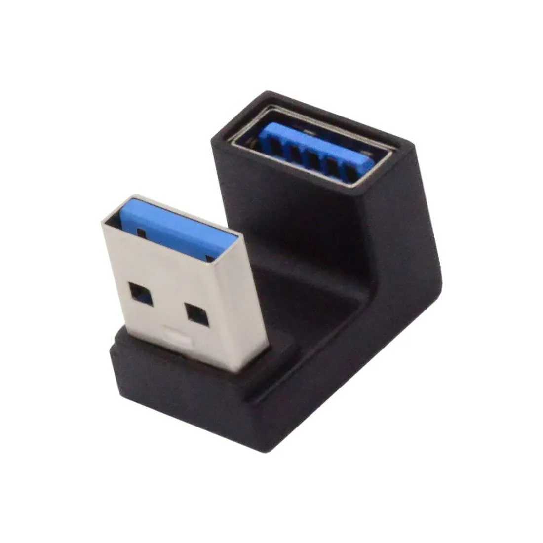 LORDWORLD LORDWORLD USB 3.0 Type A Male-Female 10Gbps Angled Adapter — product photo