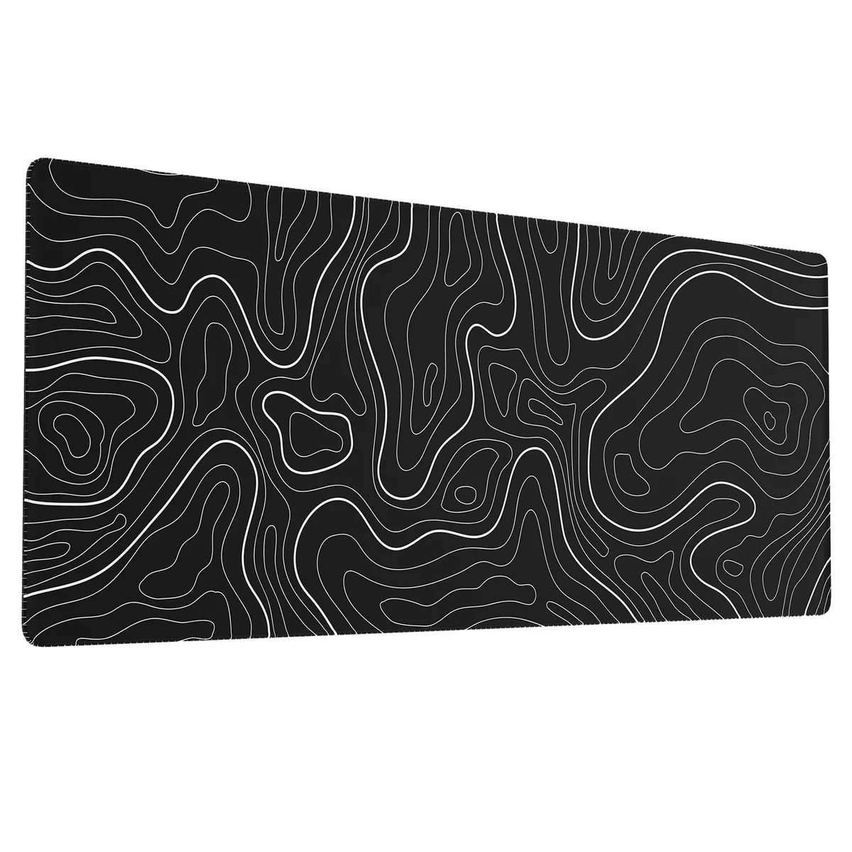 KEHIPI KEHIPI Extended XL Mouse Pad 31.5 x 11.8 in Black Topo Map — product photo