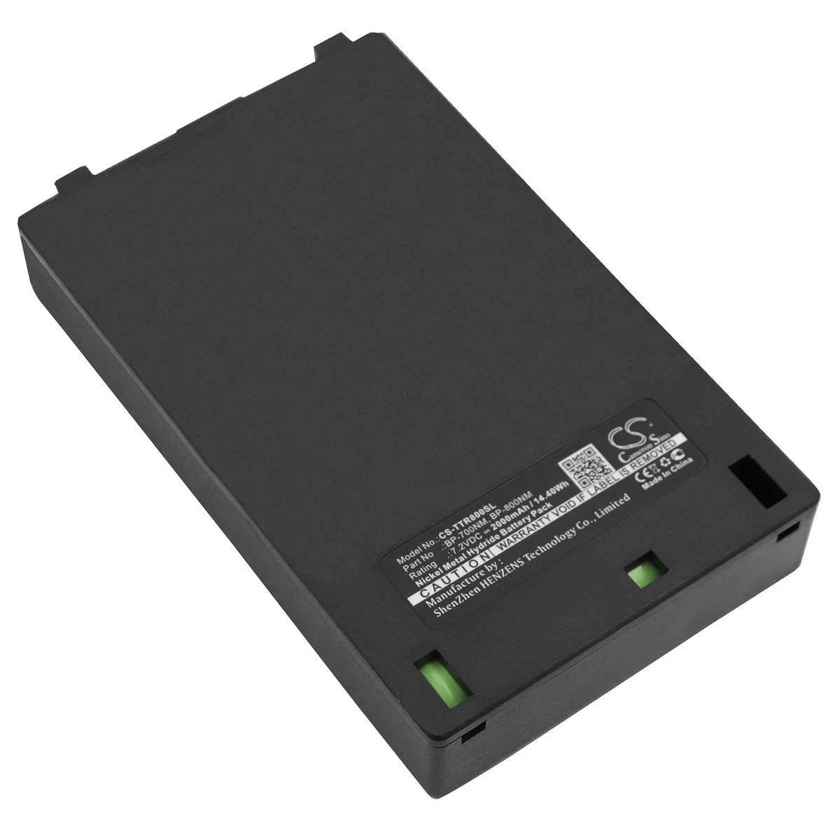 Black rectangular Ni-MH battery pack 103.50 x 62.50 x 18.80 mm