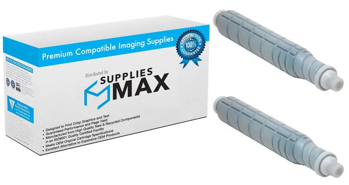 SuppliesMax SuppliesMax KNMA3VX130_2PK Black Toner Cartridge 2 Pack 66500 Pages — product photo