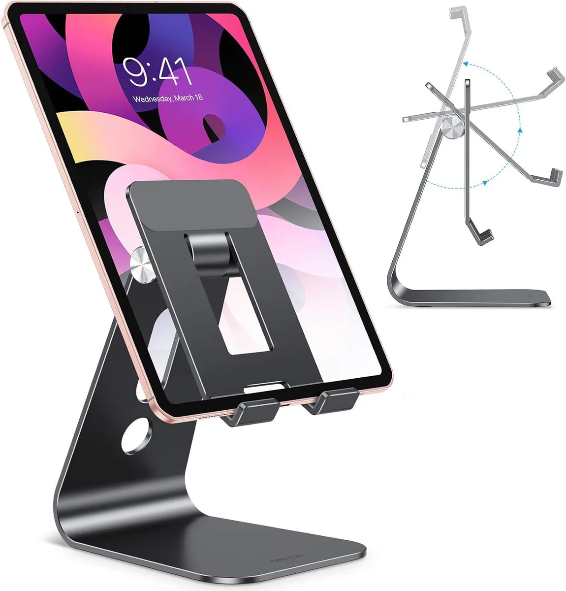 MCHOSE MCHOSE T2 Tablet Stand Black 12.9in 180deg — product photo